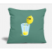 Lemon Lemonade Pee Cypress Green Pillow